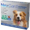 Nexgard Cão L 10; 1-25kg  3 Comp Mast 3g