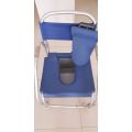 Cadeira de Banho Sanitária Com Rodas Pacific marca Orthos Para Adultos | Origem Europeias com peso até 125Kg | Marca Orthos - Cor Preto