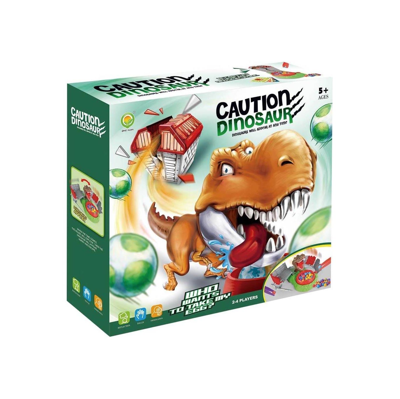 Brinquedo de Dinossauro caixa de surpresa de aperto batalha truque jogar  brinquedo jogo de mesa