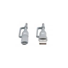 Cabo USB 4 em 1 USB-A/C/Micro - 480 Mbps, 3 A/60 W, 1 Metro