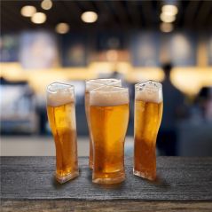 Copos de cerveja caneca copo separável 4 parte grande capacidade grossa caneca de cerveja copo de vidro transparente para clube bar festa em casa fontes