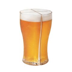 Copos de cerveja caneca copo separável 4 parte grande capacidade grossa caneca de cerveja copo de vidro transparente para clube bar festa em casa fontes