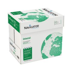 Resma de Papel A4 Navigator | Ideal para impressão e fotocópia | Dupla face papel multiuso | Caixa com 5 unidades - 80g