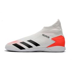 Chuteira Futsal Adidas Predator 20.3 Profissional - Branco + Vermelho