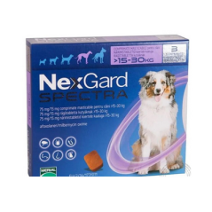 Nexgard Spectra Cão L 15,1-30kg - 3 Comprimidos Mastigáveis