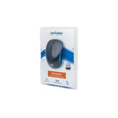 Rato Óptico Manhattan Success Wireless USB de 1000 DPI - Preto | Azul