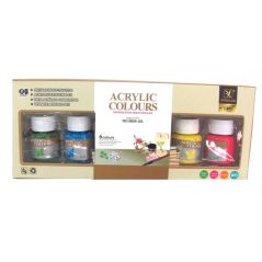Tinta Acrílica | Acrylic Colours SET NO.6658-6A - 6 unidades de  25ml