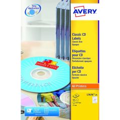 Avery Etiquetas CD/DVD Laser 25 LABELS