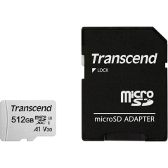 Transcend Cartão De Memória MICRO SD 512GB SDXC/SDHC 300S