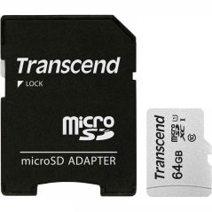 Transcend Cartão De Memória De 64GB UHS-I U C/Adaptador