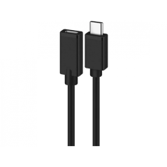 Ewent Cabo USB-C (M) Para USB-C (F) 1.8Metros - Preto