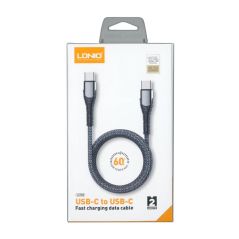 Ldnio Cabo USB-C Para USB-C 2 Metro 65W Fast Charging - Preto