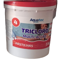 Tricloro Multi - Acção - Pastilhas (Aquatec 04) - 5Kg