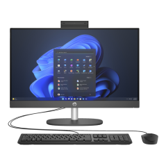 HP Computador Desktop All-In-One 240 | 23.8'' Polegadas I3-N300 FHD | 8GB Memória RAM | 512GB Armazenamento SSD | Windows 11 Profissional | Preto