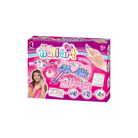 Kit de jogo de maquiagem para meninas | Conjunto de unhas decoradas para presente de Natal para meninas