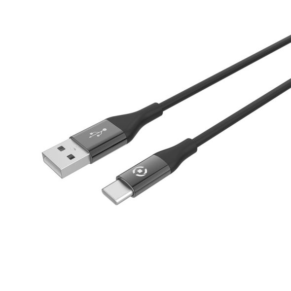 Cabo USB-A para USB-C Silicone 1m - CELLY