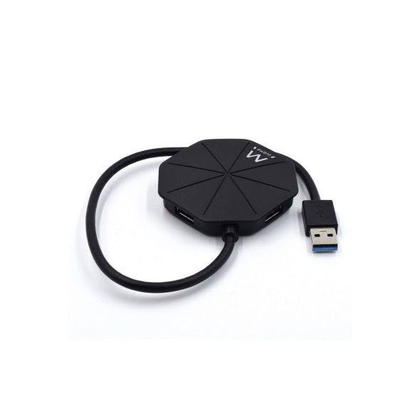 EWENT HUB USB 4X USB 3.2 GEN1 - Preto