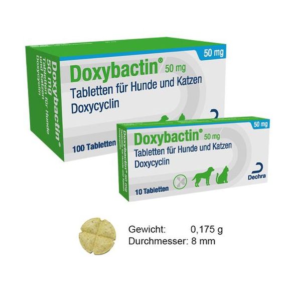 Doxybactin para Cães e Gatos 50mg - 10 Comprimidos